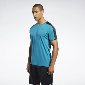 Reebok Workout Ready Tech T Shirt Herren - Türkis - DE 586-XKJ